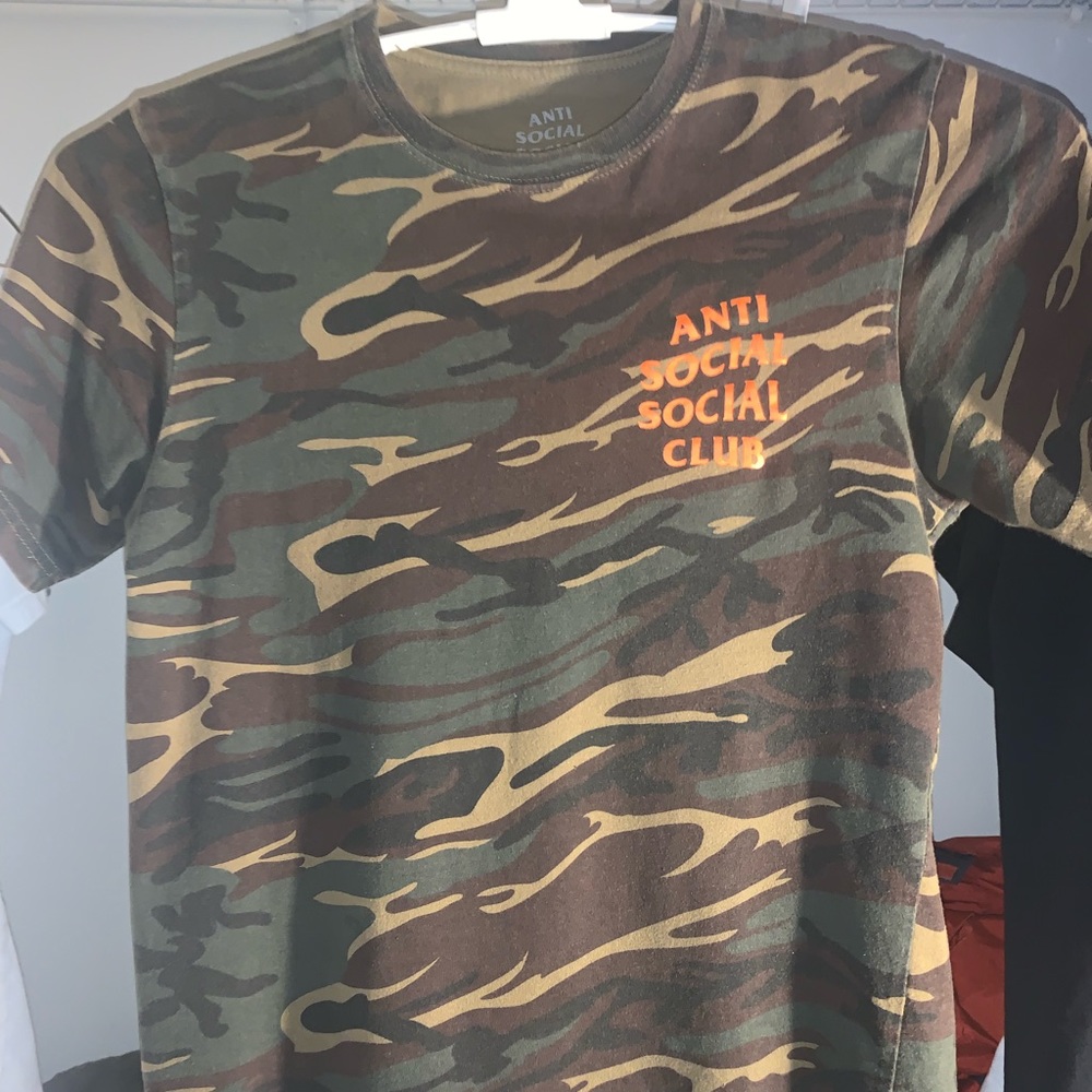 Anti Social Social Club Orange Camo Tee